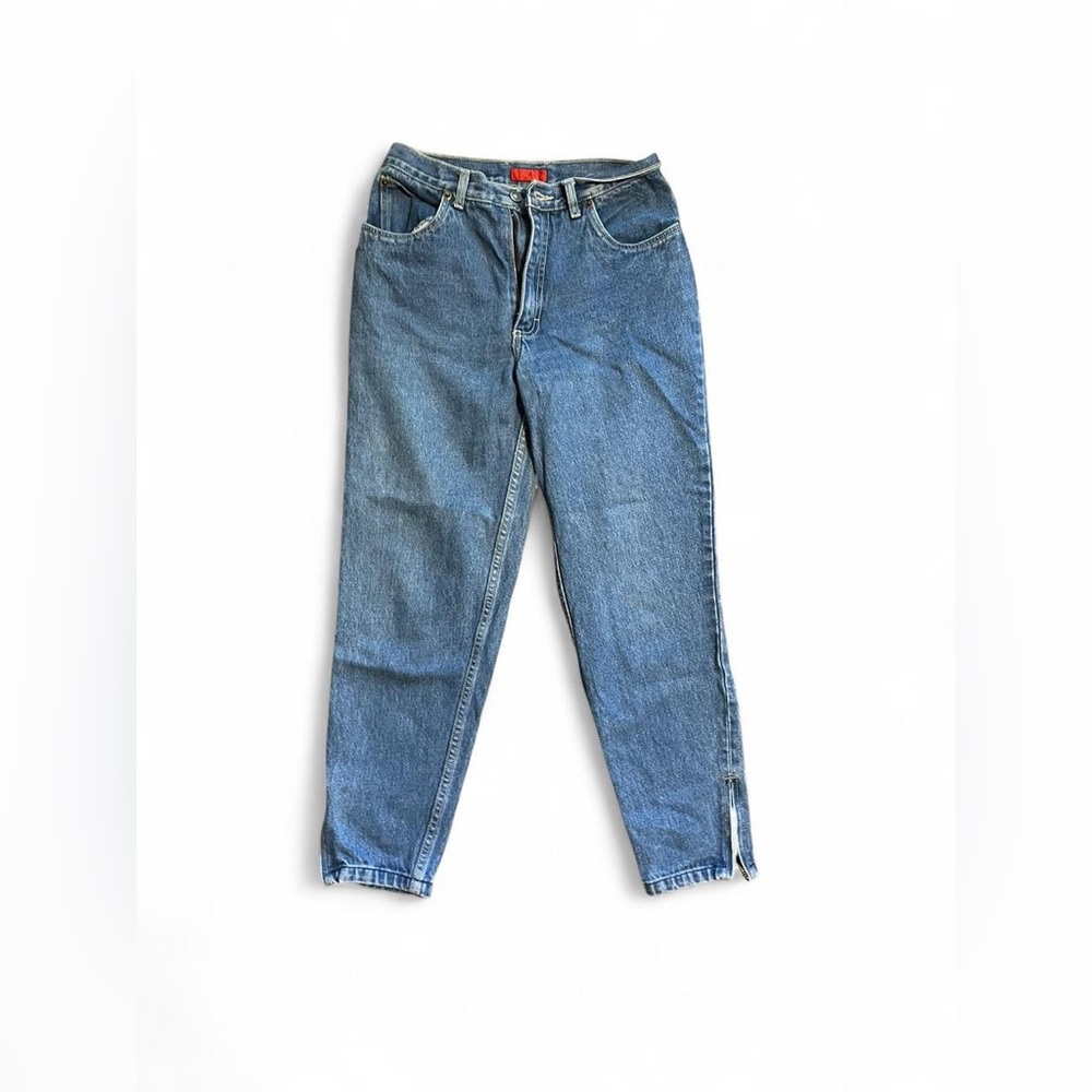 Bonjour High-waisted vintage blue denim jeans